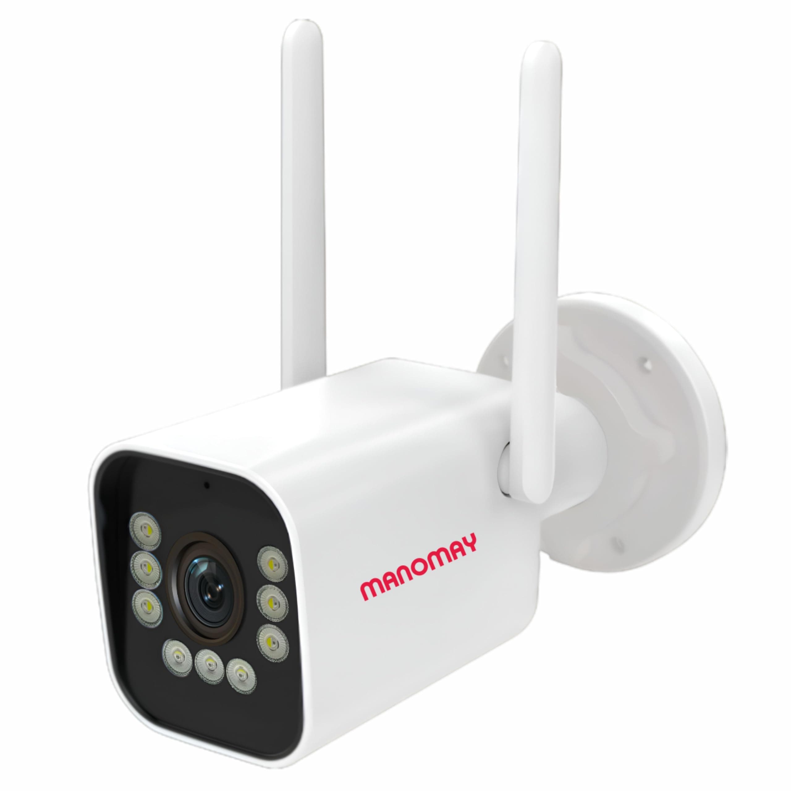 MANOMAY 3MP 4G Bullet Security Camera BIS-ER (STQC) Certified IP66 All Time Color Night Vision Human Detection Supports Upto 256GB Memory Card Cloud Storage CCTV Camera for Home Office Shop M1097-SF