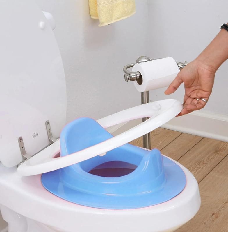 Potty Training Toilet Seat I Easy Fit Toddler Toilet Seat Cover I Anti-Slip for Potty Training Seats I Lightweight Potty Seat I Toilet Seat for Baby Boys &amp; Girls I 6 Months + I Blue