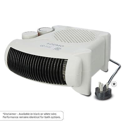 Amazon Brand - Solimo 2000/1000 Watts Room Heater with Adjustable Thermostat (ISI certified, Beige colour, Ideal for Small to Medium Room/ Area)