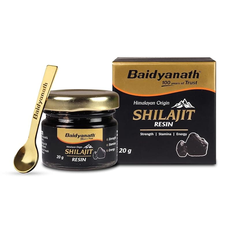 Baidyanath Himalayan Shilajit Resin 20g | Rich in Fulvic Acid|For Strength, Power &amp; Stamina