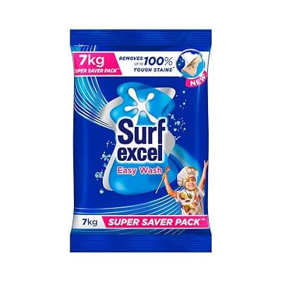 Surf Excel Easy Wash Detergent Powder7 kg | Superfine Washing Powder | Dissolves Easily &amp; Removes Tough Stains | Suitable for all Washing Machines (Pack of 1)