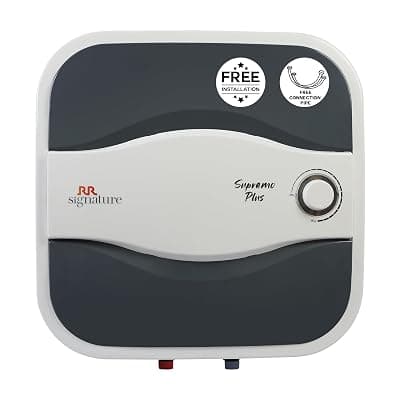 RR Signature Supremo Plus 10L Storage Water Heater |Glass Line Tank|8 Bar, High Rise Buildings |2 Yr Warranty on Product &amp; 6 Yr on Tank by RR | Free Installation &amp; Pipes
