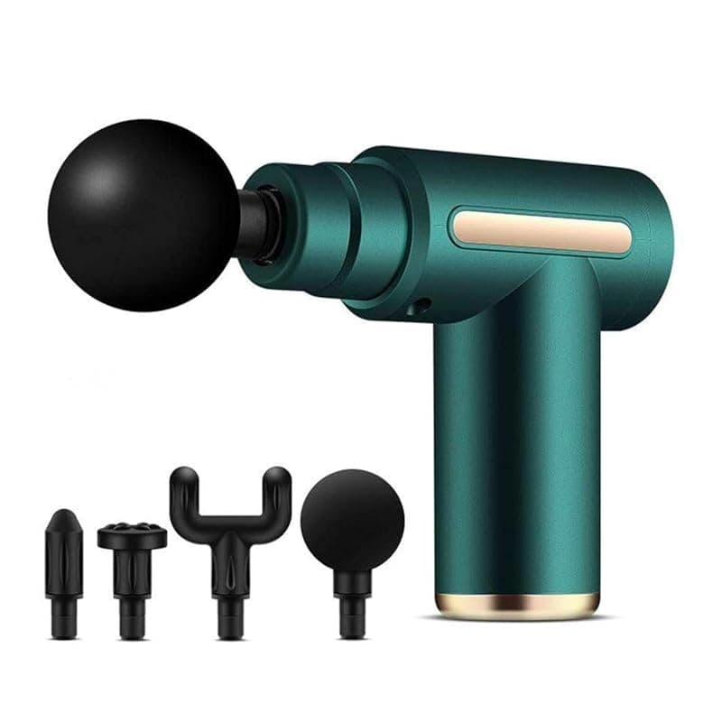 Charge Go Massage Gun | Deep Tissue Body Massager for Pain Relief | 4 Head Attachments for Back, Leg, Neck & Full Body