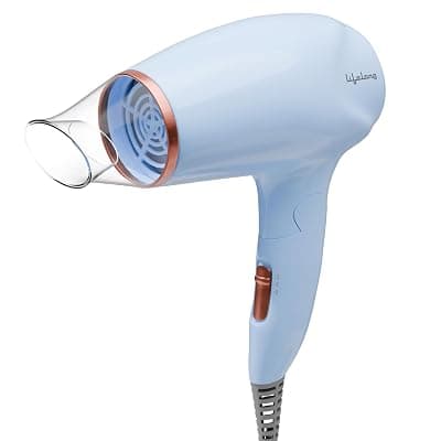 Lifelong Hair Dryer for Women &amp; Men | 1200W Foldable &amp; Compact Hair Dryer Machine | 2 Heat Modes | Travel-Friendly &amp; Portable | Your Perfect Blow Dry Partner for Smooth, Frizz-Free Styling (Blue)
