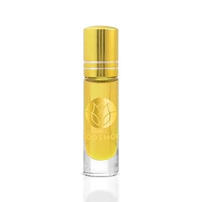 WOODSMOKES Saffron Sandalwood Attar 6 ML | Alcohol-Free, Long Lasting Attar | Roll-On Bottle
