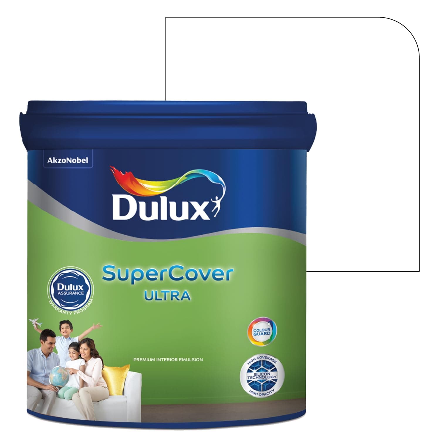 Dulux SuperCover Ultra - Premium Interior Emulsion Paint For Walls and Ceilings | Smooth Matte Finish | Durable, Long-Lasting Paint with Extra Coverage (20L, Br.White)