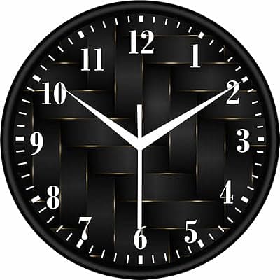 Modern Wall Clock – Quartz Mechanism, Decorative Hanging Clock for Bedroom & Hall (Design 10")
