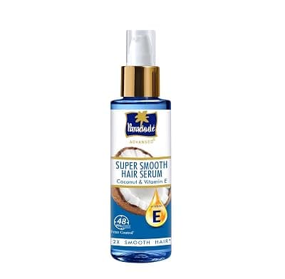 Parachute Advansed Super Smooth Hair Serum | Coconut &amp; Vitamin E | 48 Hrs Frizz control | 2 X Smooth Hair | 100ml