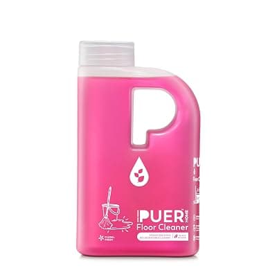 PUER Floor Cleaner Floral Fresh 500ml | Streak Free Shine Kills 99.9% Germs with Toxic Free Cleaning & Quick Dry Technology | Ideal for All Floor Types including Wood, Mosaic, Tiles, Marble & Vinyl
