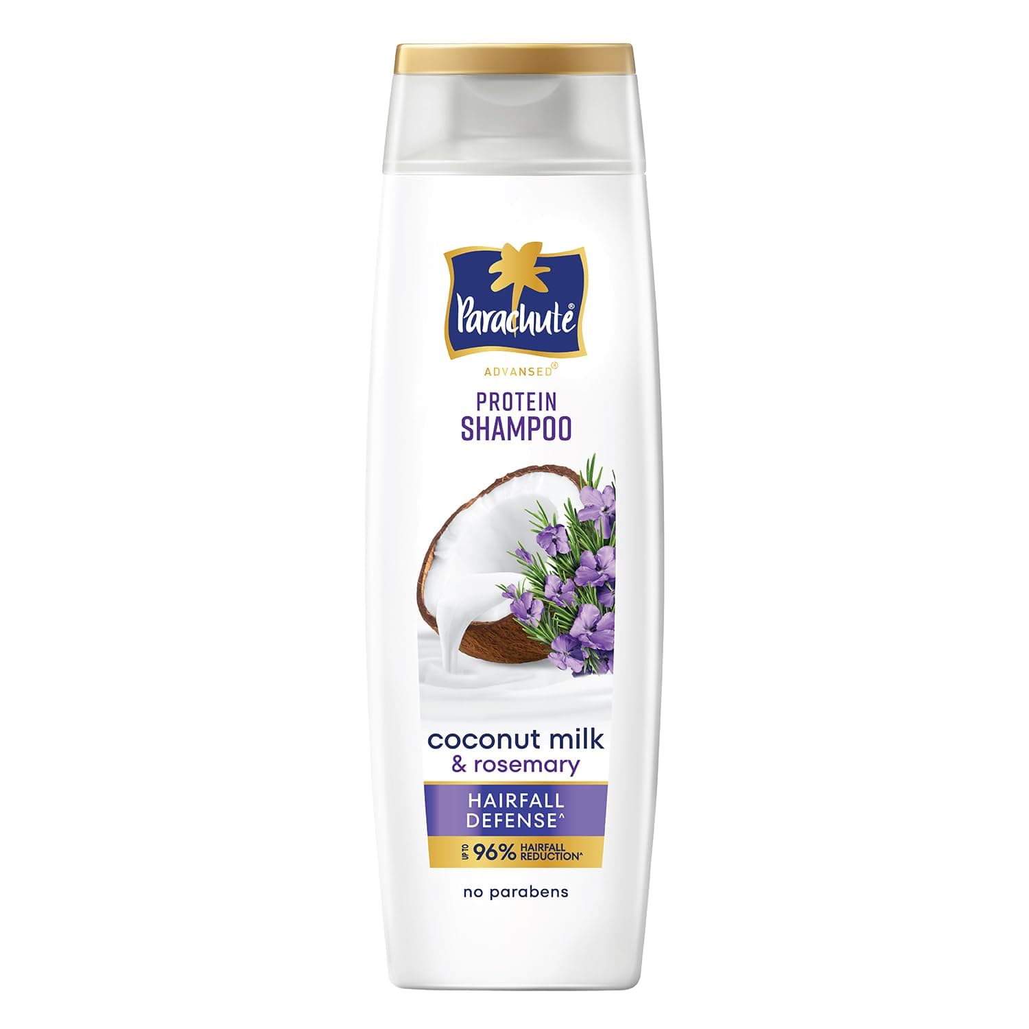 Parachute Advansed Protein Shampoo with Coconut Milk & Rosemary | Up to 96% Hair Fall Reduction & up to 23X Hair Fall Control | Protein Lock Technology | Paraben free | For Men & Women | 80ml