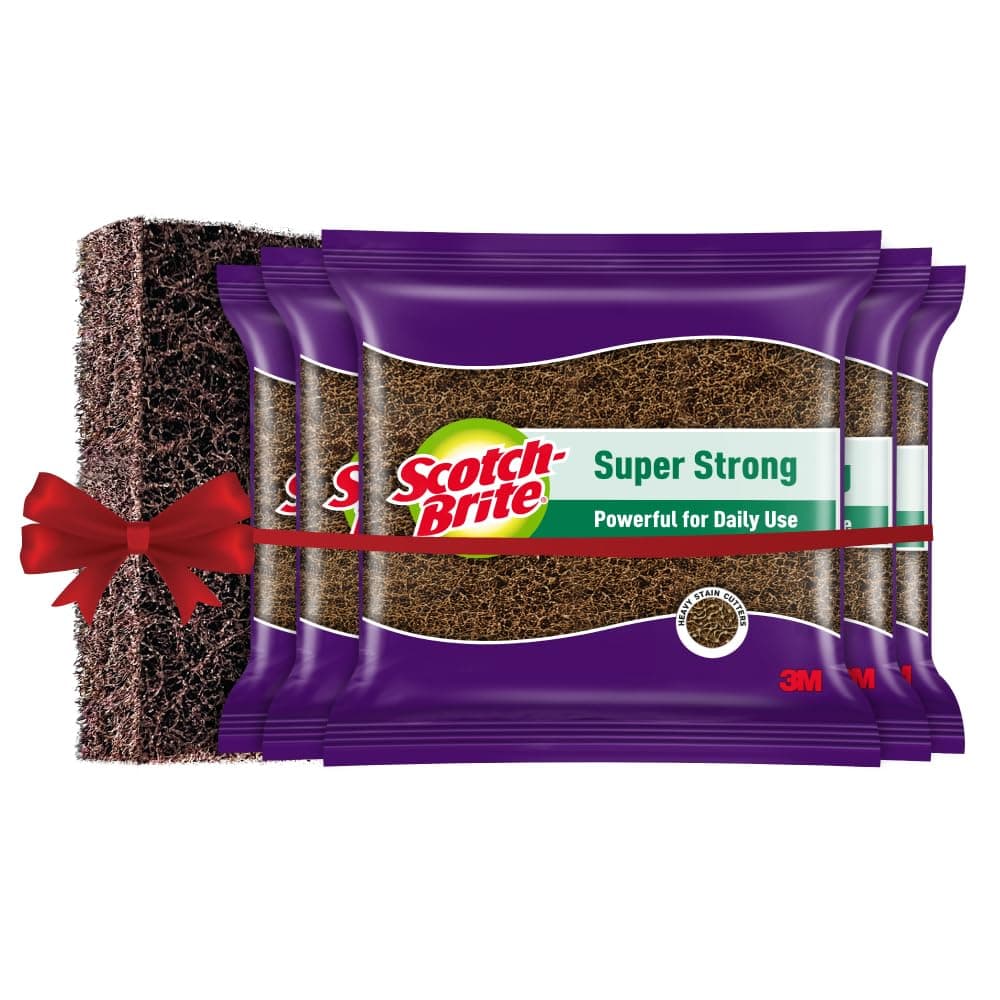 Scotch-Brite Super Strong (Powerful Action)-Pack of 5