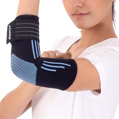 beatXP 3D Elbow Support for Gym(Pack of 1) - Elbow Band for Gym | Elbow Band for Pain Relief | Elbow Compression Sleeves for Tendonitis, Tennis &amp; Cricket