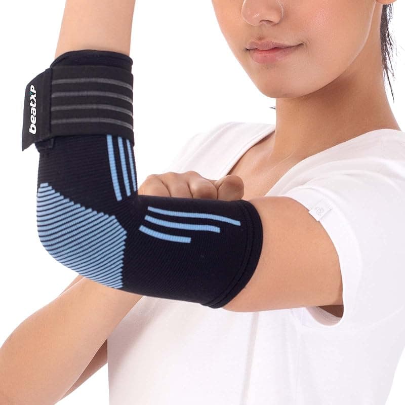 beatXP 3D Elbow Support for Gym(Pack of 1) - Elbow Band for Gym | Elbow Band for Pain Relief | Elbow Compression Sleeves for Tendonitis, Tennis &amp; Cricket