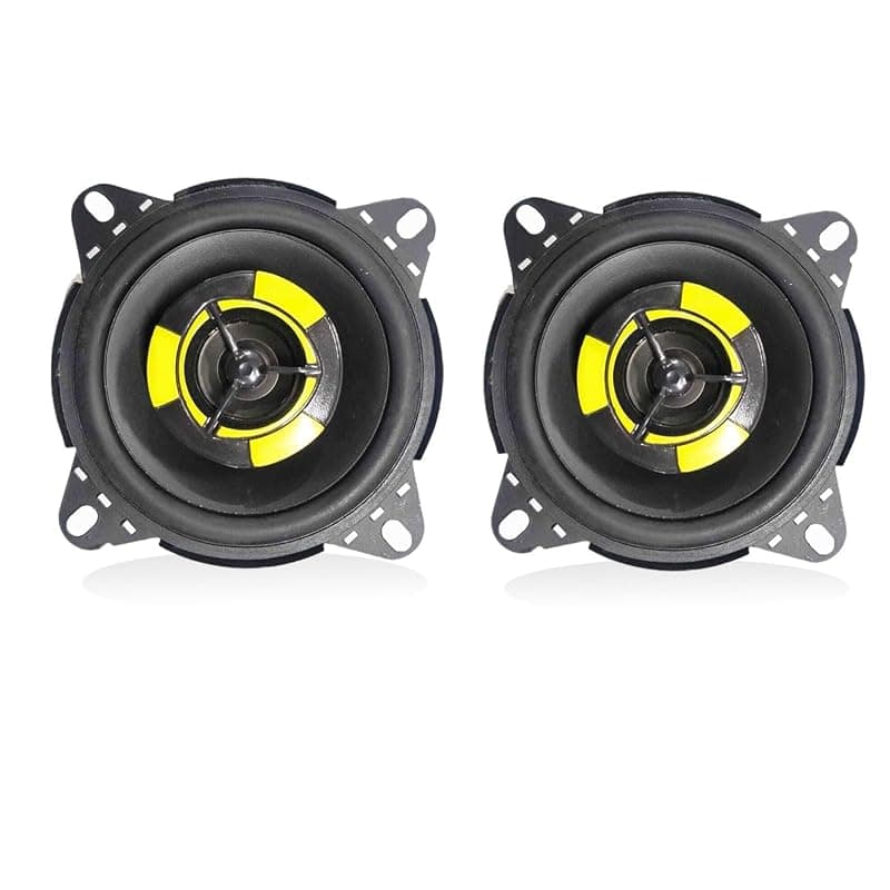 Audio Wheels 4-Inch 2-Way Speaker | 400W Peak Power, 70W RMS, 91dB Sensitivity, 55Hz-20KHz Frequency Response – High-Performance Audio