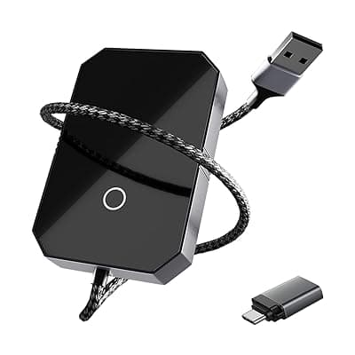 Lifelong 2-in-1 Wireless Carplay Adapter | Wireless Android Auto Adapter for car|Carplay Device for car | Supports 5.8GHz WiFi &amp; Bluetooth 5.4| Auto Connect | USB-C/A | Fast &amp; Stable Connection
