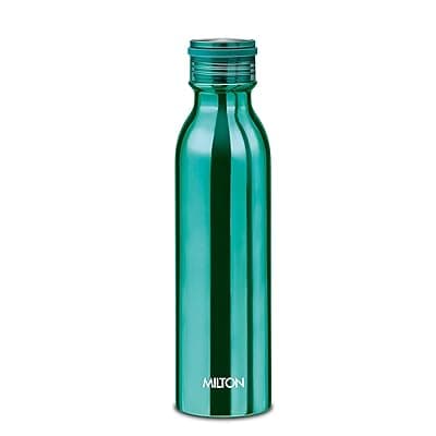 Milton Glitz 750 Thermosteel Insulated Bottle, 710 ml, Blue | Double Walled | Easy to Carry | Rust Proof | Hot &amp; Cold