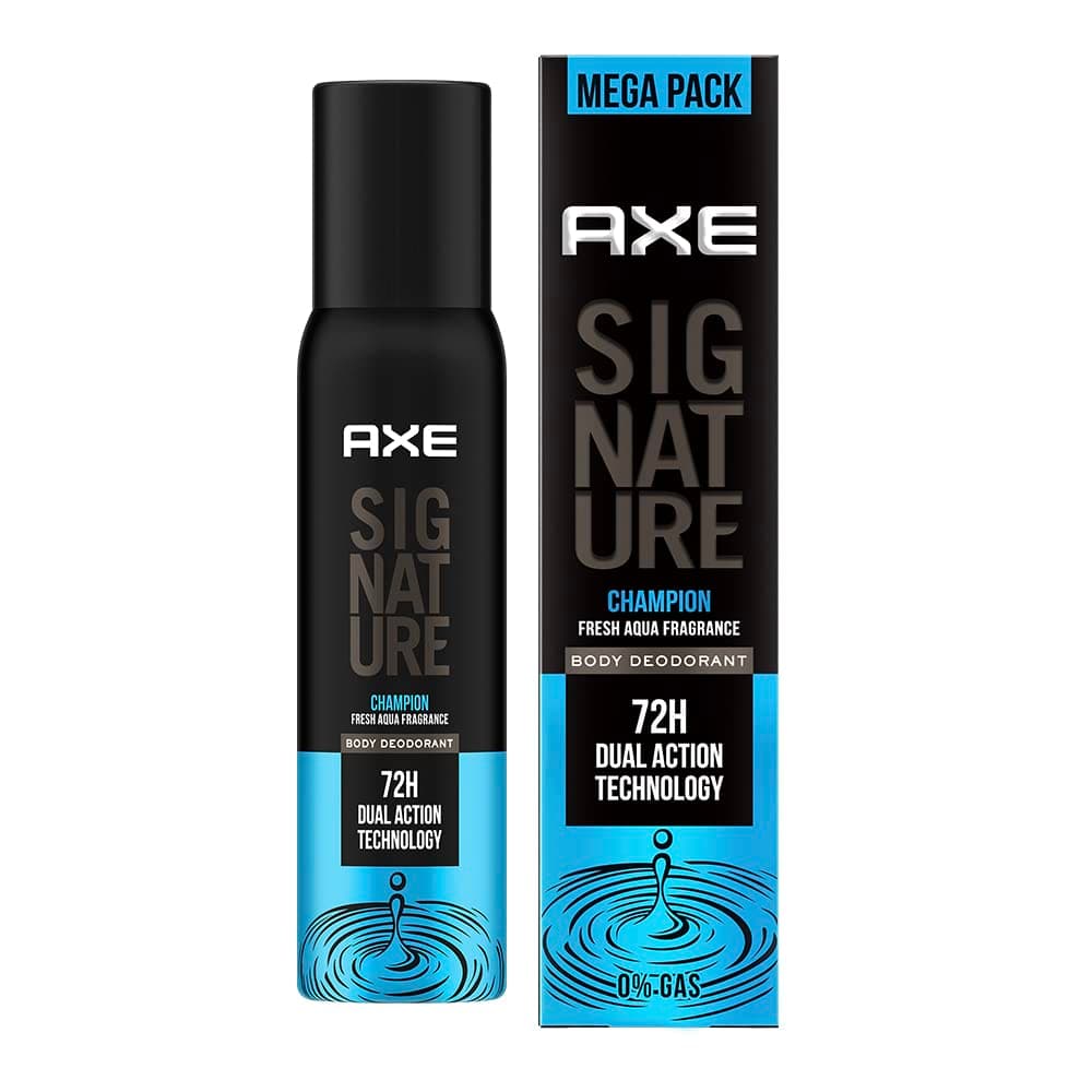 AXE Signature Champion Long Lasting No Gas Body Perfume For Men 200 Ml, Spray