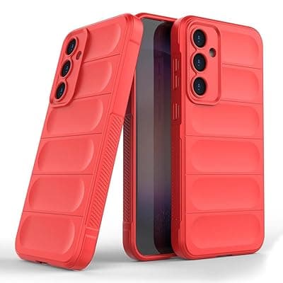 Amazon Brand - Solimo Mobile Cover for Samsung Galaxy S24 Plus 5G | Full Camera Protection | Liquid Silicon Case | Flexible Bumper Case for Samsung Galaxy S24 Plus 5G (Red)