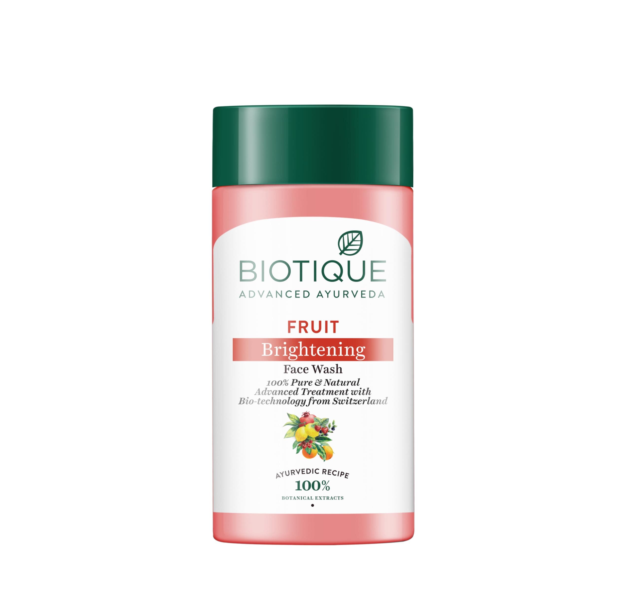 Biotique Fruit Brightening Face Wash| Ayurvedic and Organically Pure| Advanced Swiss Technology |100% Botanical Extracts| Suitable for All Skin Types | 15ml