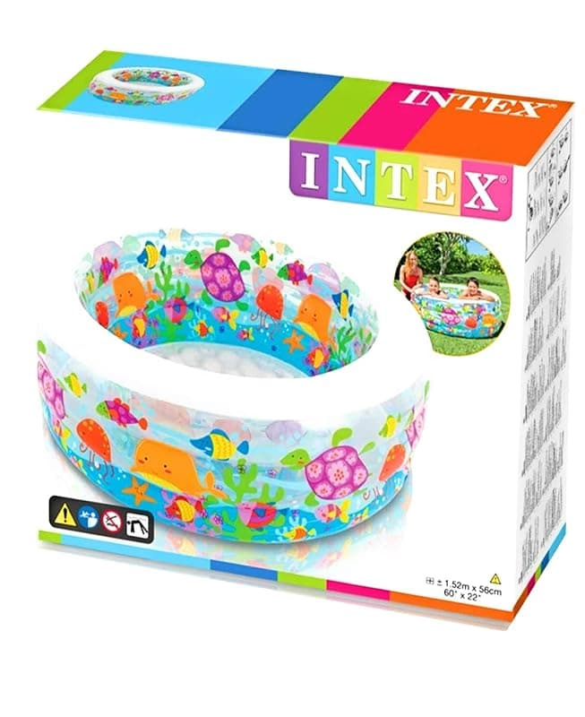 Intex 318 L Floor Aquarium Pool (Ages 6 Years Plus)