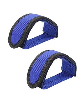 2 PCS Bike Pedal Straps, Velcro Straps for Secure Foot Positioning, Adjustable Design for Fixed Gear, Mountain Bike, Road Bike, Exercise Bike, Ideal for Beginners and Fitness Enthusiasts