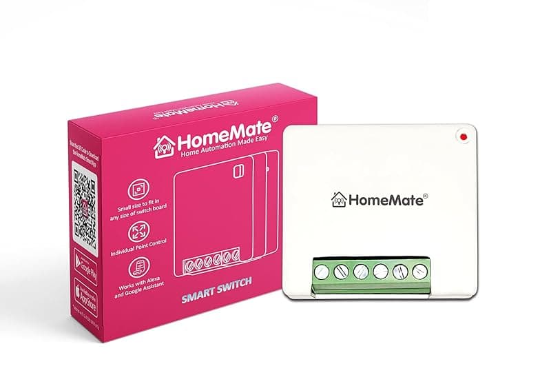 HomeMate® WiFi 2 Node Smart Switch | No Hub Required | Retro Fit with Manual Control | Home Automation Switch | Works with Amazon Alexa, Google Assistant & Siri