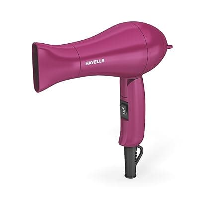 Havells 1000W Foldable Hair Dryer | 2 Heat Settings (Hot/Warm) | Heat Balance Technology | Pastel Blue | Your Perfect Blow Dry Companion For Effortless Hair Styling | HD1835