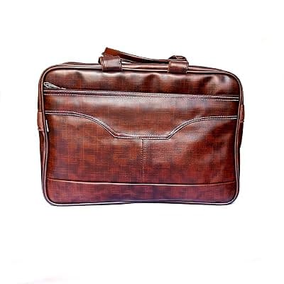 Stylcozy Prime Laptop Bags for Men Office Use | Upto 15.6 inch | Expandable Bottom | PU Leather | Artificial | Professional Office Bag for Man &amp; Women - Dark Brown
