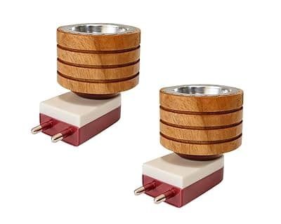 (Pack of 2) Sheesham Wooden Kapoor Dani | Night Camphor Diffuser| Bakhoor Burner| Electric Incense Burner |Dhoop Dani for Home, Office Daily Use