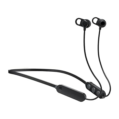 Skullcandy Jib Plus in-Ear Bluetooth Wireless Earbuds with 6 Hours Battery Life, Sound Isolation, Microphone, Volume &amp; Track Control, Splash Resistant – Black