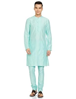 Amazon Brand - Symbol Men Festive Long Kurta &amp; Pyjama Set (2pcs)
