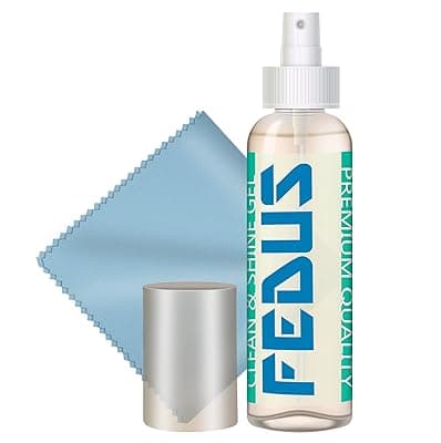 FEDUS Screen Cleaner Fluid Gel Multi-Purpose LCD Cleaning Kit, Liquid Solution with Cloth to Clean Mobile/Laptop Screen, Computer, Tab, LCD Display, Camera (100 ML)