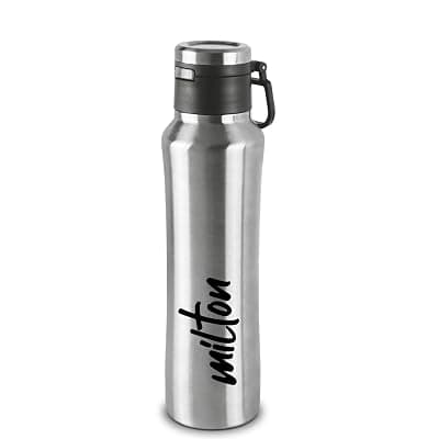 Milton Gulp 600 Thermosteel 24 Hours Hot or Cold Water Bottle, 575 ml, 1 Piece, Silver