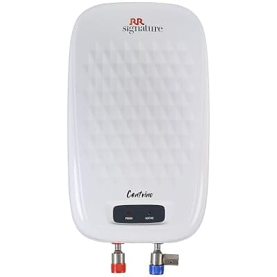 RR Signature Centrino 5L Water Heater for Home | Instant Storage Geyser with Whirflow Technology | 100% Copper Heating Element | Rust &amp; Shock Proof Body|2 Yr Warranty on Product &amp; 5 Year on Tank by RR