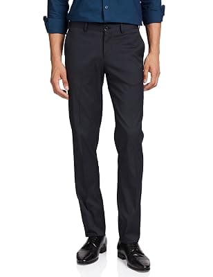 Amazon Brand - Symbol Men's Stretchable Formal Pants | Trousers (Slim Fit)