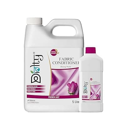 Diolty Fabric Conditioner 6L – Love Lily | Premium Softness, Long-Lasting Freshness | Hand &amp; Machine Wash | Family-Sized Reusable Can, Made in India