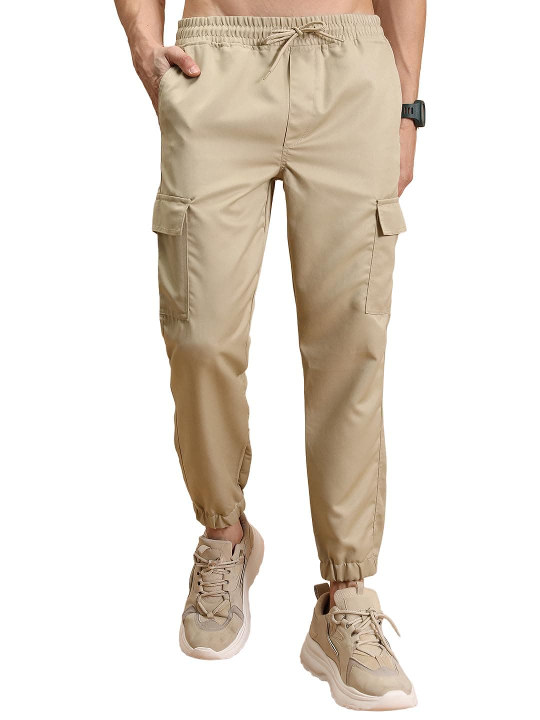 Highlander Men's Cargo Jogger Trousers| Utility Pockets | Trouser for Men | Men Trousers
