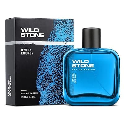 Wild Stone Hydra Energy Eau De Parfum for Men, 100ml | Long-Lasting Perfume | Refreshing Fragrances for Modern Man | Premium Perfume | EDP for Man | Gift for Men