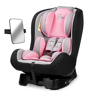 Lifelong Cuppy Car Seat for Baby 0-7 Years, 3-24 kg | Rear-Facing for Infants up to 6 Months | Premium European Standard Safety – ECER44/04 Certified | Attaches with Car Safety Belt | 3 Recline, 5 Point Harness, Rear View Mirror