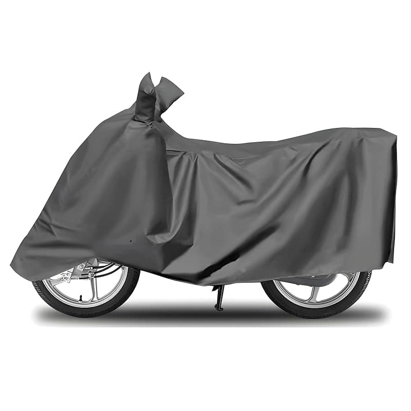 Sulfar Universal Bike Cover UV Protection &amp; Dustproof Bike Body Cover for Two Wheeler Bike Scooter Scooty Activa (Grey)