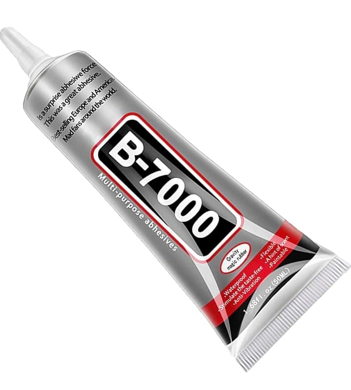 B7000 Multipurpose Adhesive Glue | Jewelry, Beads, Clothes, Shoes, Fabrics,Screen Repair, Metal, Stone, Glass, Mobile Phones,Artificial Crystal Crafts (50ML/1.68fl.oz)