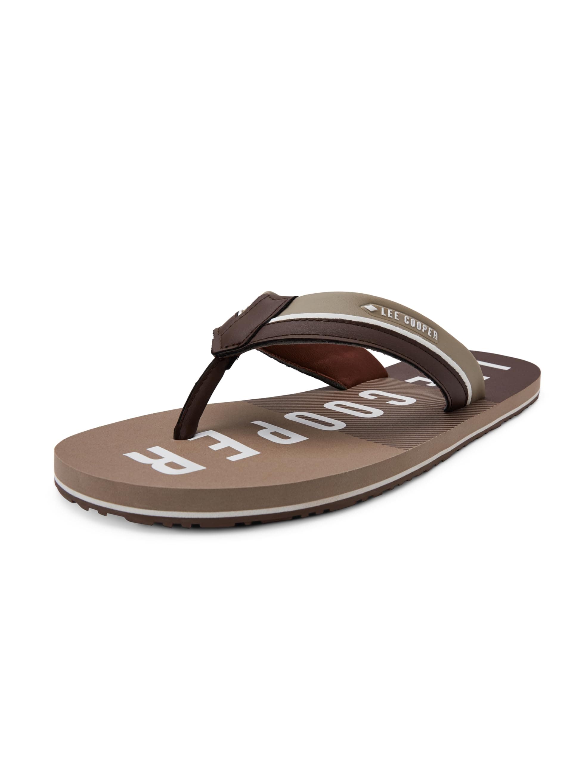 Men's logo print flip-flops slippers