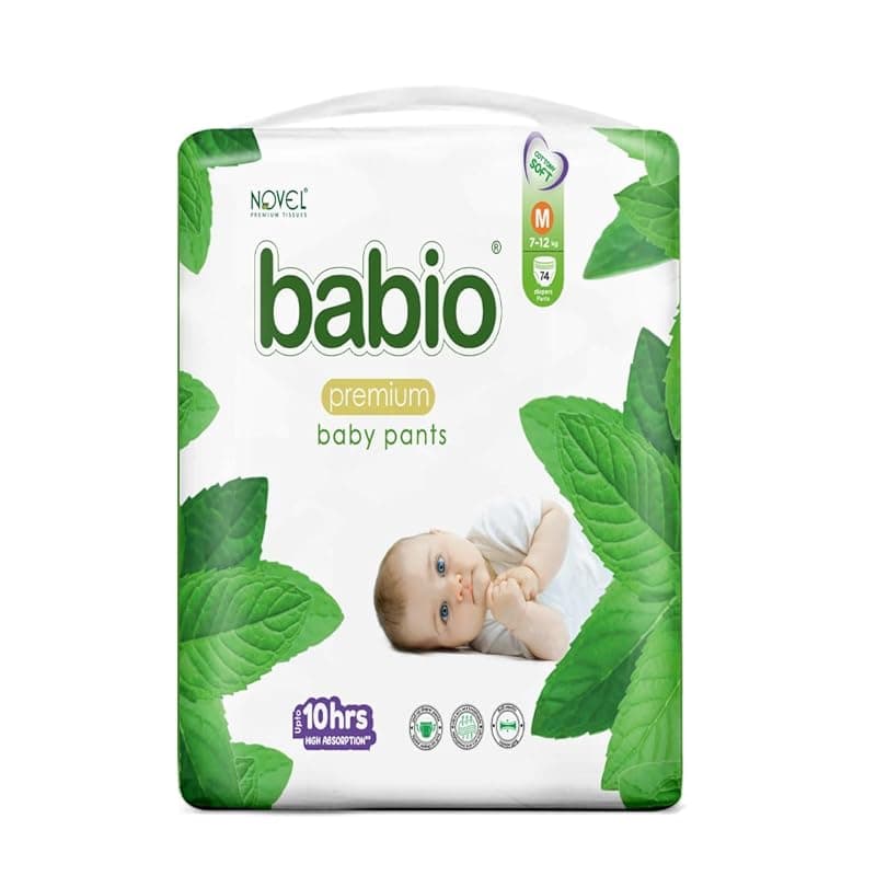 Premiun Baby Diaper Pants with Extra Comfort and Dryness - M (74 Pieces)