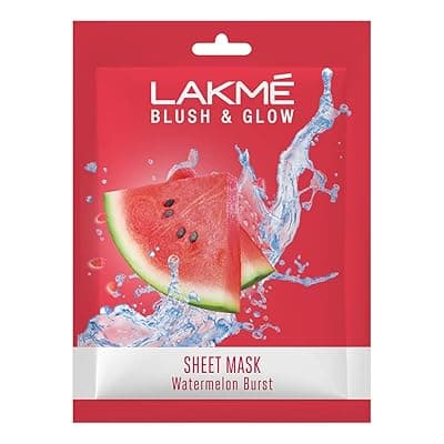 Lakme Blush &amp; Glow Watermelon Sheet Mask, 25 ml
