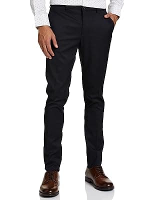 Amazon Brand - Symbol Men's Stretchable Formal Pants | Trousers (Slim Fit)