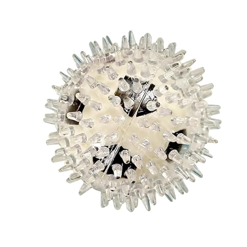 PremiumAV Large Spike Ball Dog Toy – Transparent TPR Rubber Chew Toy for Dogs & Cats, Durable Interactive Bite-Resistant Chew Toy for Aggressive Chewers, Puppy Teething & Play