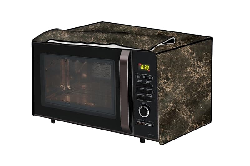 The Furnishing Tree OTG cover Suitable for Morphy Richards 40 Liters OTG, Dustproof, Stain-Resistant, Cover Size WxDxH in CM- (59x44x41), Marble Pattern Coffee