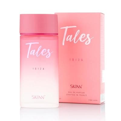 Skinn By Titan | Tales Ibiza Perfume - 100 Ml | Perfume For Woman | Gift for Women | Premium Fragrance | Grooming Essentials | Long Lasting Smell for Women |Floral &amp; Fruity| Eau De Parfum