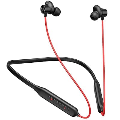 Kratos N4 Bluetooth Neckband with 52H Playtime, Deep Bass, Stereo Sound, HD Calls, Magnetic Earbuds, Type-C Fast Charging, Rich Audio, Hollow Switch for Comfort &amp; Style