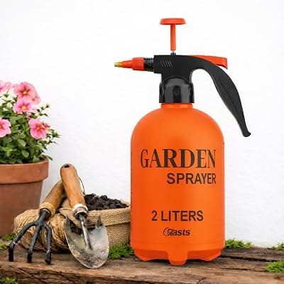 Pressure Spray Pump | Gardening Water Pump Sprayer | Plant Water Sprayer for Home Garden | Spray Bottles for Garden Plants and Lawn | Plant Watering Can (Spray Pump 2 Liter) (Red)